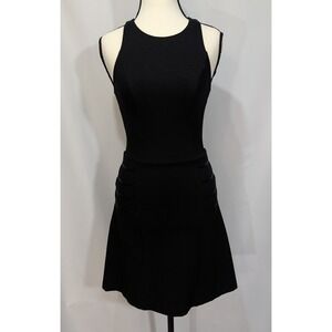 Ali & Jay Black Banded Hip Detail Fit & Flare Cocktail Dress XS